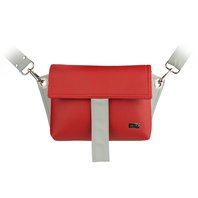 Crossbody kabelka/ledvinka ELVEE červená, šedá