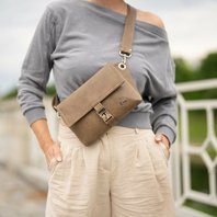 Crossbody kabelka/ledvinka ELVEE mocca