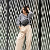 Crossbody kabelka/ledvinka ELVEE černá temná