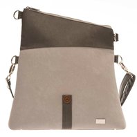 Malá překlápěcí  kabelka JELA mini světle + tmavě šedá