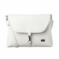 Malá, klopová, crossbody kabelka LENA bílá