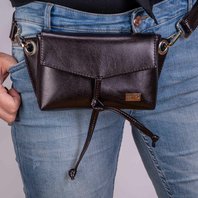 Mini kabelka EMBEE černá, hnědá metalíza